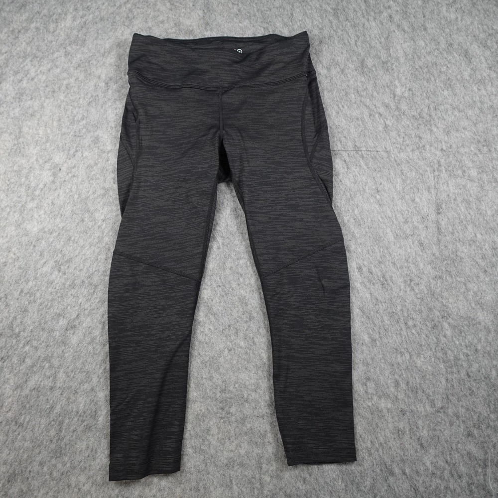 Outdoor Voices Leggings Women Medium Black Heathered Space Dye High Rise